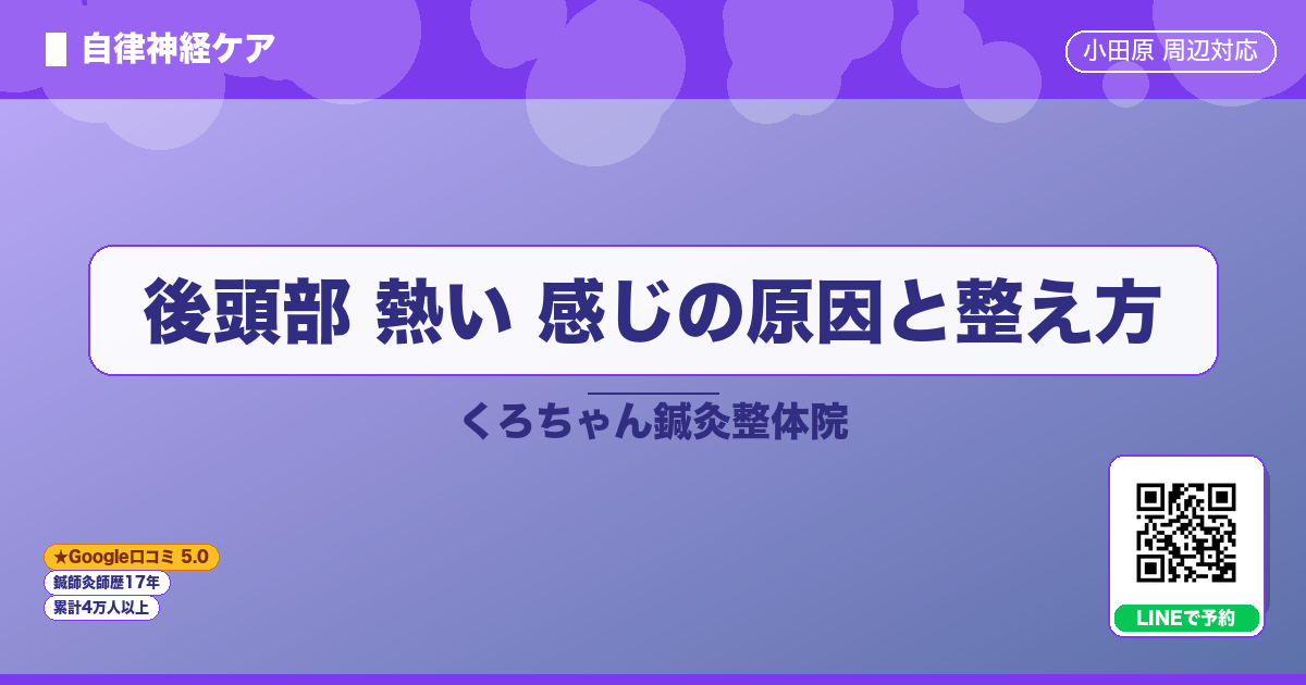 後頭部 熱い 感じの原因と整え方