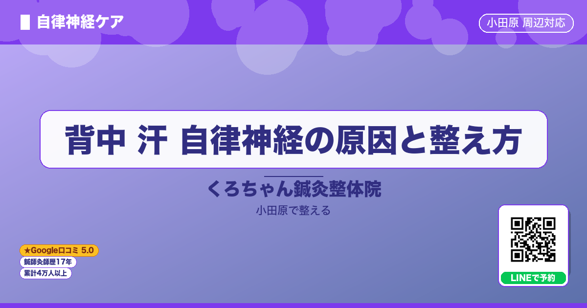 はじめに - 背中 汗 自律神経の原因と整え方