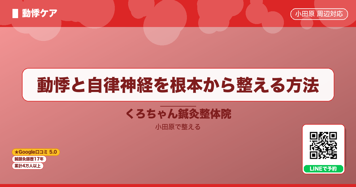 動悸と自律神経を根本から整える方法のイメージ