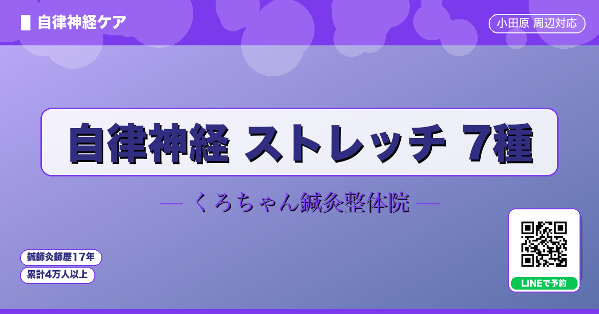 自律神経 ストレッチ 7種
