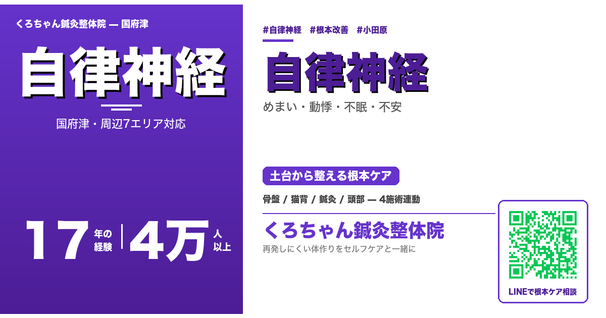 国府津の自律神経 - くろちゃん鍼灸整体院