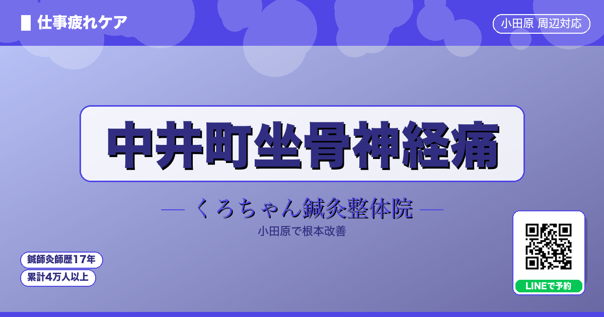 中井町坐骨神経痛 - 仕事 - くろちゃん鍼灸整体院