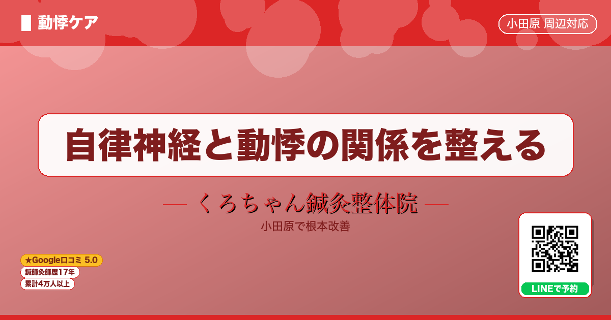 自律神経と動悸の関係を整える - 動悸