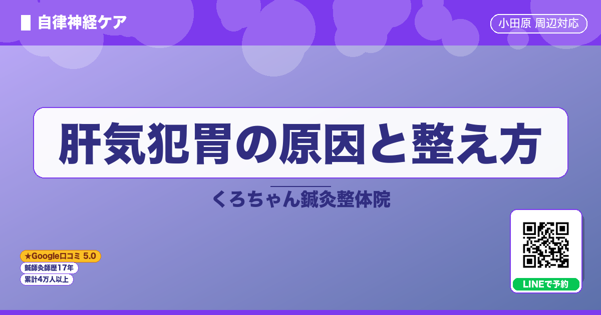 肝気犯胃の原因と整え方