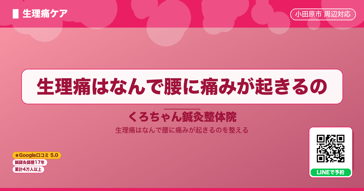 生理痛はなんで腰に痛みが起きるの