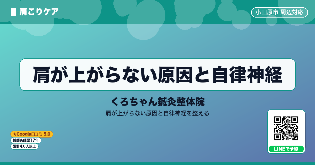 肩が上がらない原因と自律神経