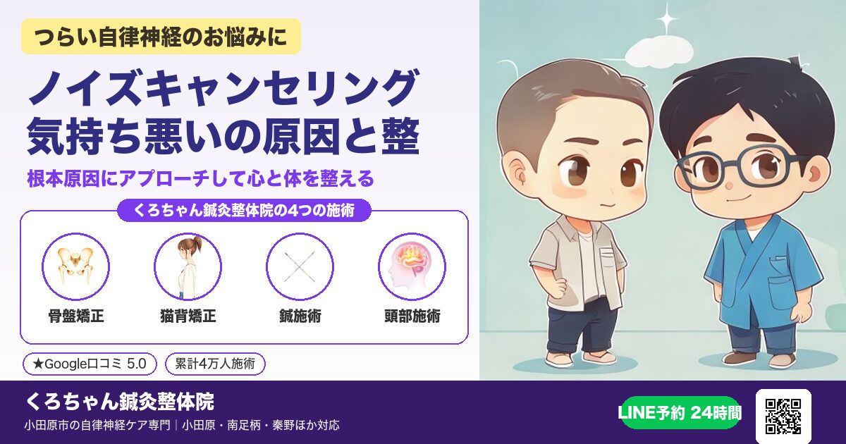 ノイズキャンセリング 気持ち悪いの原因と整え方