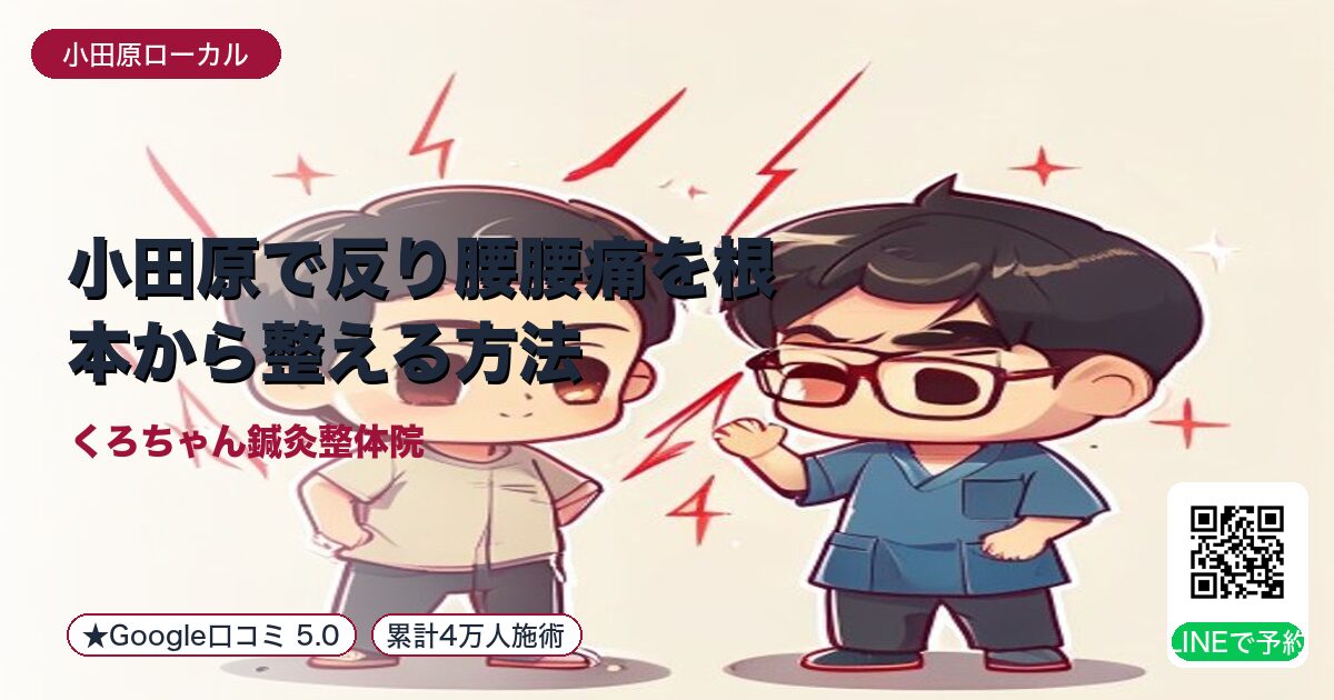 小田原で反り腰腰痛を根本から整える方法 - 小田原ローカル