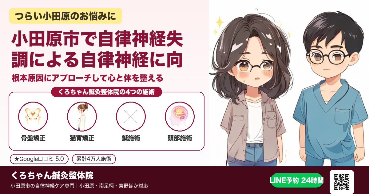 小田原市で自律神経失調による自律神経に向き合う方へ - 小田原ローカル
