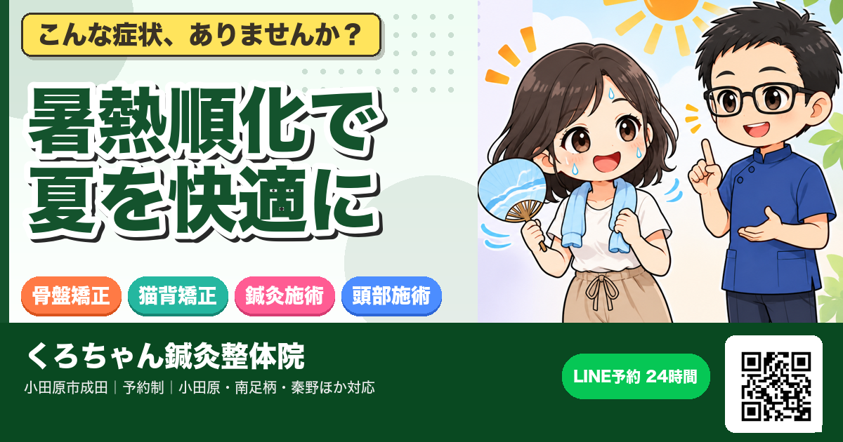 【暑さに負けない体をつくる!】「暑熱順化」で夏を快適に過ごす5つの方法のアイキャッチイラスト